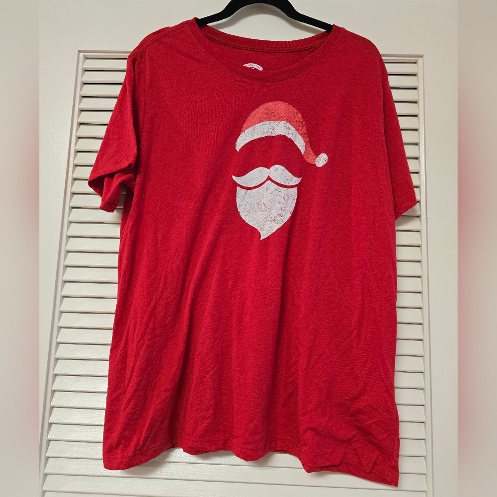 Holiday Time - (Plus-Size) (Unisex) Santa Loose-Fit Relaxed-Fit Casual Top